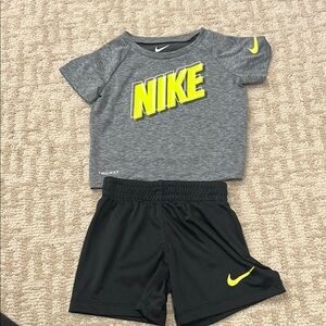 Nike Toddler Gray and Black Matching Set